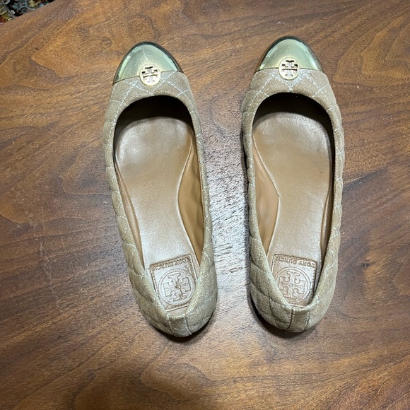 Tory Burch Kaitlyn Ballet Flat, Metallic Gold - Picture 4 of 6
